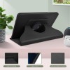 Caseous 360 Degree Rotating Stand Synthetic Leather Folio Flip Cover for Samsung Galaxy Tab A 10.1 inch SM-T580/T585/T587 (Black)