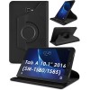 Caseous 360 Degree Rotating Stand Synthetic Leather Folio Flip Cover for Samsung Galaxy Tab A 10.1 inch SM-T580/T585/T587 (Black)