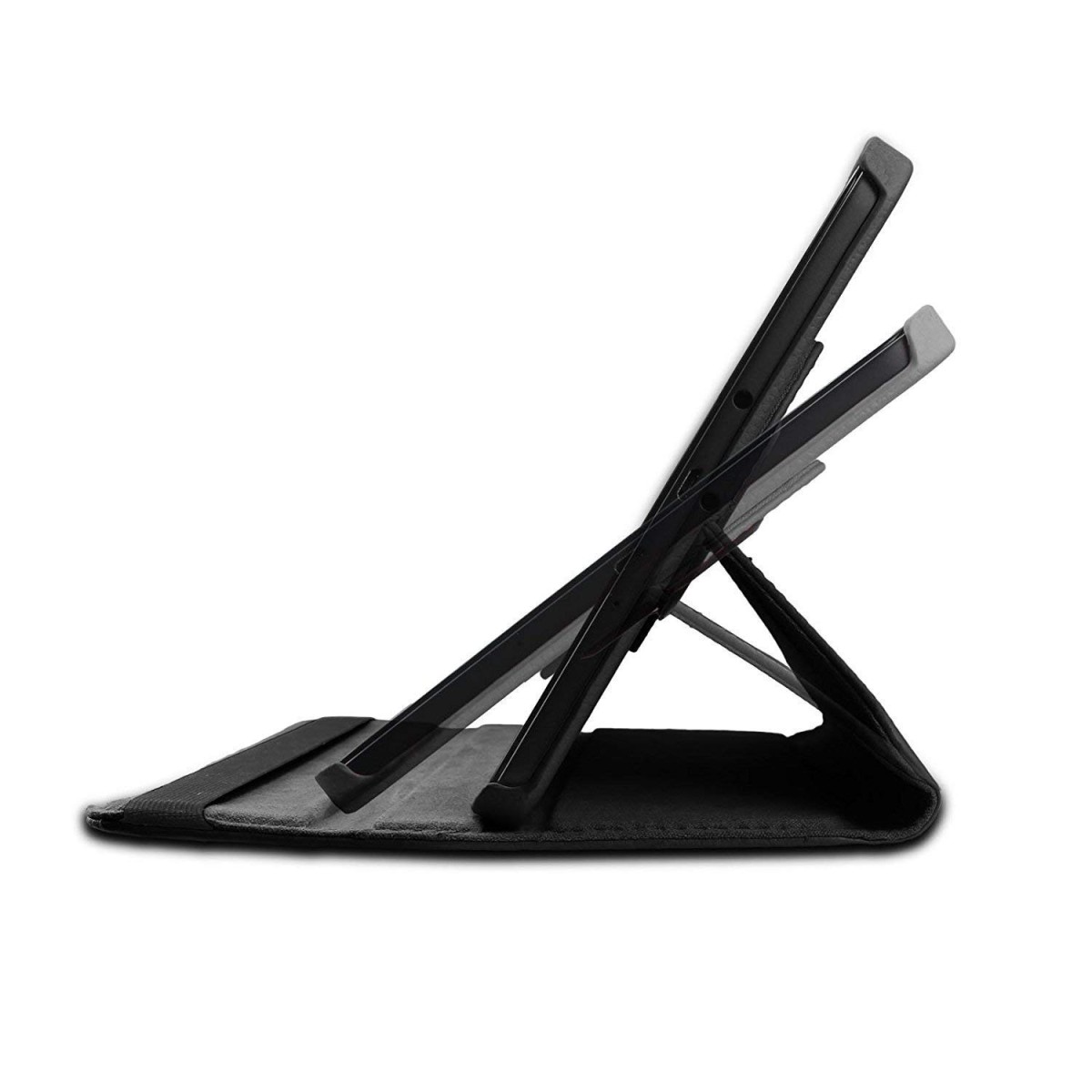 Caseous 360 Degree Rotating Stand Synthetic Leather Folio Flip Cover for Samsung Galaxy Tab A 10.1 inch SM-T580/T585/T587 (Black)