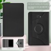 Caseous 360 Degree Rotating Stand Synthetic Leather Folio Flip Cover for Samsung Galaxy Tab A 10.1 inch SM-T580/T585/T587 (Black)