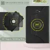 Caseous 360 Degree Rotating Stand Synthetic Leather Folio Flip Cover for Samsung Galaxy Tab A 10.1 inch SM-T580/T585/T587 (Black)
