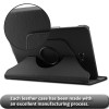 Caseous 360 Degree Rotating Stand Synthetic Leather Folio Flip Cover for Samsung Galaxy Tab A 10.1 inch SM-T580/T585/T587 (Black)