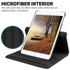 Caseous 360 Rotate Synthetic Leather Flip Cover Case for Apple iPad Air 1st Gen (A1474, A1475, A1476) (Black)