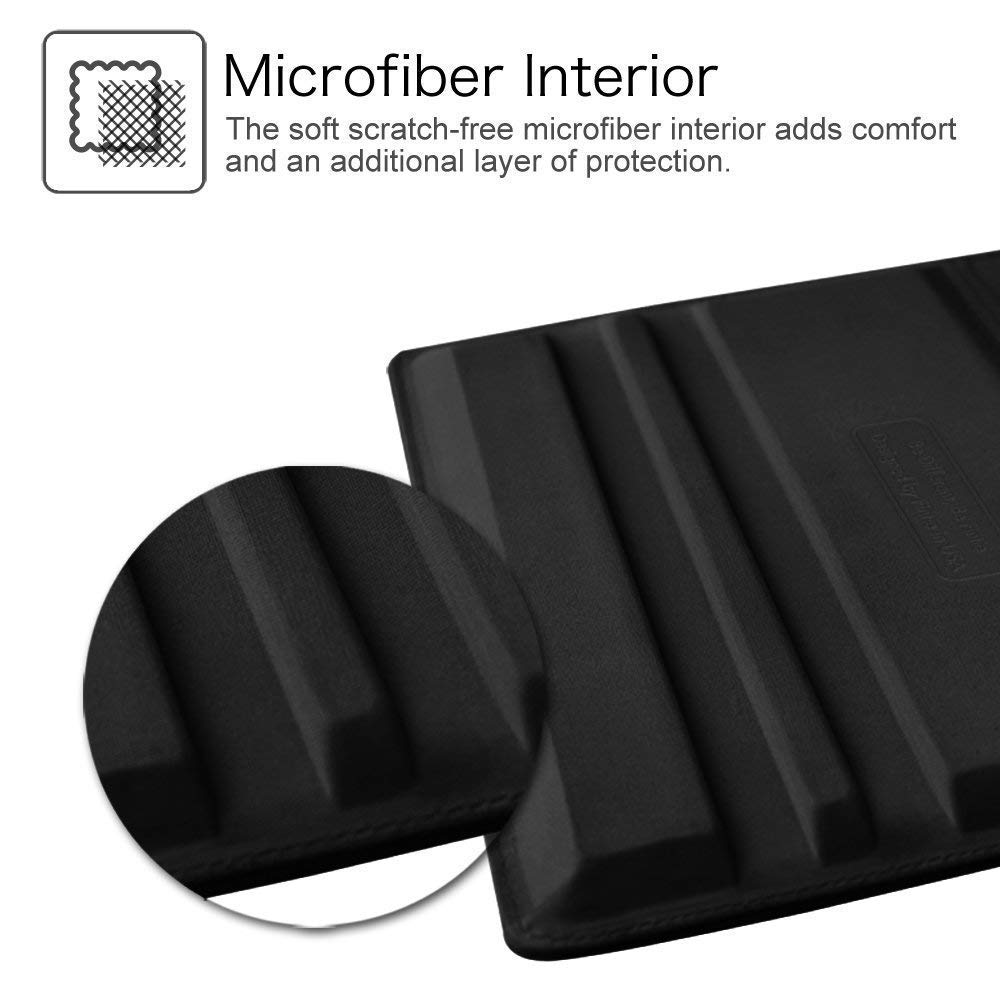 Caseous Synthetic Leather Rotate Flip Cover Case for Samsung Galaxy Tab A 10.5 inch (T590, T595) - Black