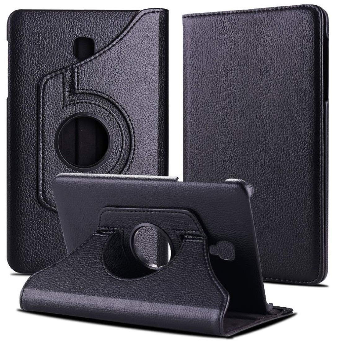Caseous Synthetic Leather Rotate Flip Cover Case for Samsung Galaxy Tab A 10.5 inch (T590, T595) - Black