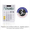 Casio MJ-12VCb-WE 300 Steps Check & Correct Colourful Desktop Calculator (White)