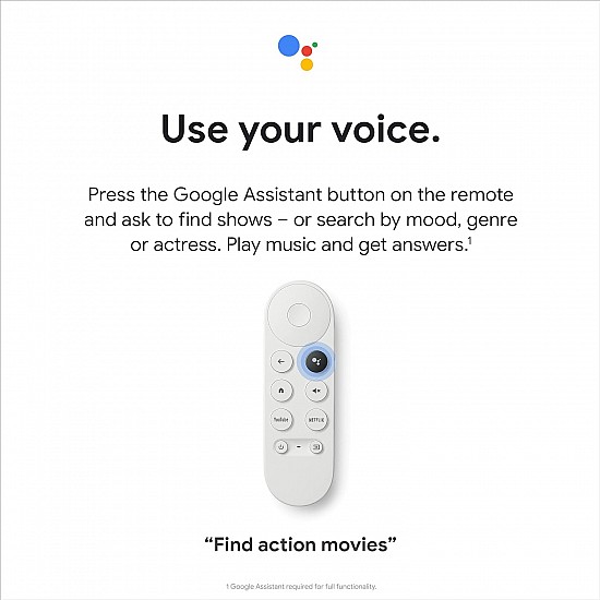 Chromecast with Google TV (HD) - Streaming Stick Entertainment On Your TV with Voice Search - Watch Movies, Shows, and Live TV in 1080p HD - Snow