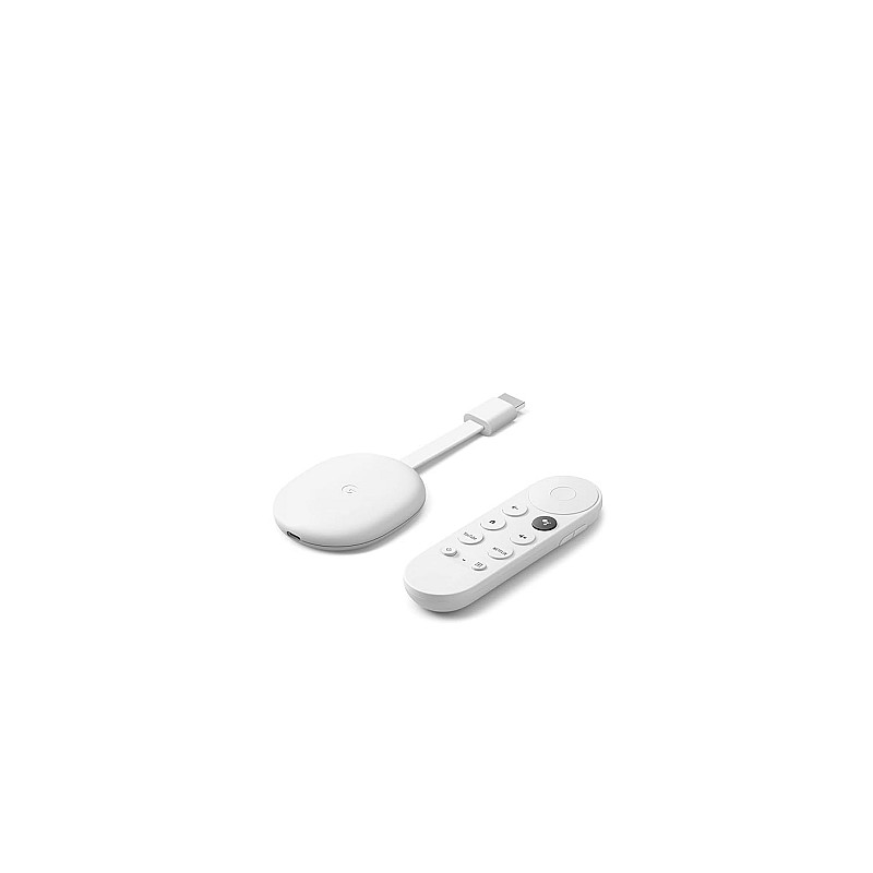 Chromecast with Google TV (HD) - Streaming Stick Entertainment On Your TV with Voice Search - Watch Movies, Shows, and Live TV in 1080p HD - Snow