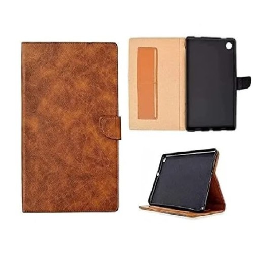Colorcase Dairy Type Tablet Flip Cover Case for Samsung Galaxy Tab A9 (8.7) Inch Tablet - (Dark Brown)