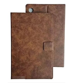 Colorcase Dairy Type Tablet Flip Cover Case for Samsung Galaxy Tab A9 (8.7) Inch Tablet - (Dark Brown)
