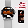 Compaq Q Watch Balance Series with HD Display| BT Calling| Instant Messaging Notification| Blood Pressure Monitoring| Heart Rate Monitoring| Smartwatch (Gray)