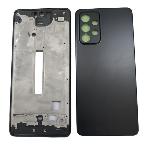 Samsung Galaxy A52s Black Back Panel and Chrome Bezel Samsung Galaxy A52s Black Back Panel and Chrome Bezel