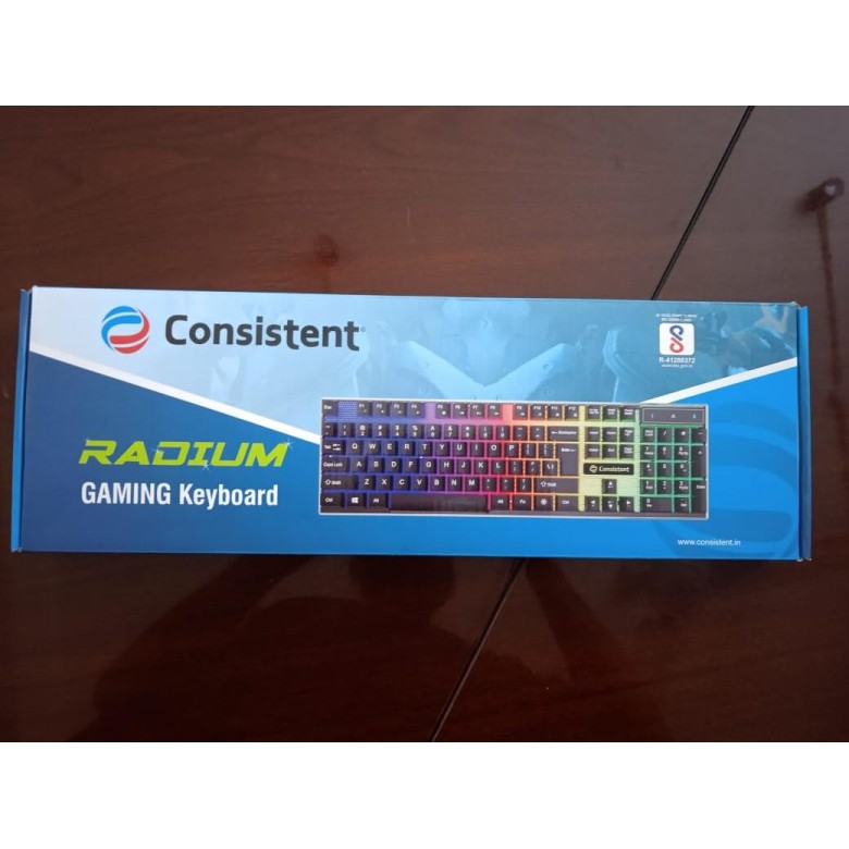 Consistent Radium Wired Gaming Keyboard (KG1101) Gaming Keyboard with Breathing Effect |Backlit Keyboard Windows Lock.