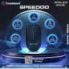 Consistent Speedoo Wireless Mouse 2.4G Portable Mobile Optical Office Mouse with USB MOW451 (Black+White)