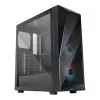 Cooler Master CMP520 Mesh Computer Case - 280mm Radiator Support | High Airflow Case | 3 x 120mm ARGB Fans Pre-Installed | Gaming Case, Black