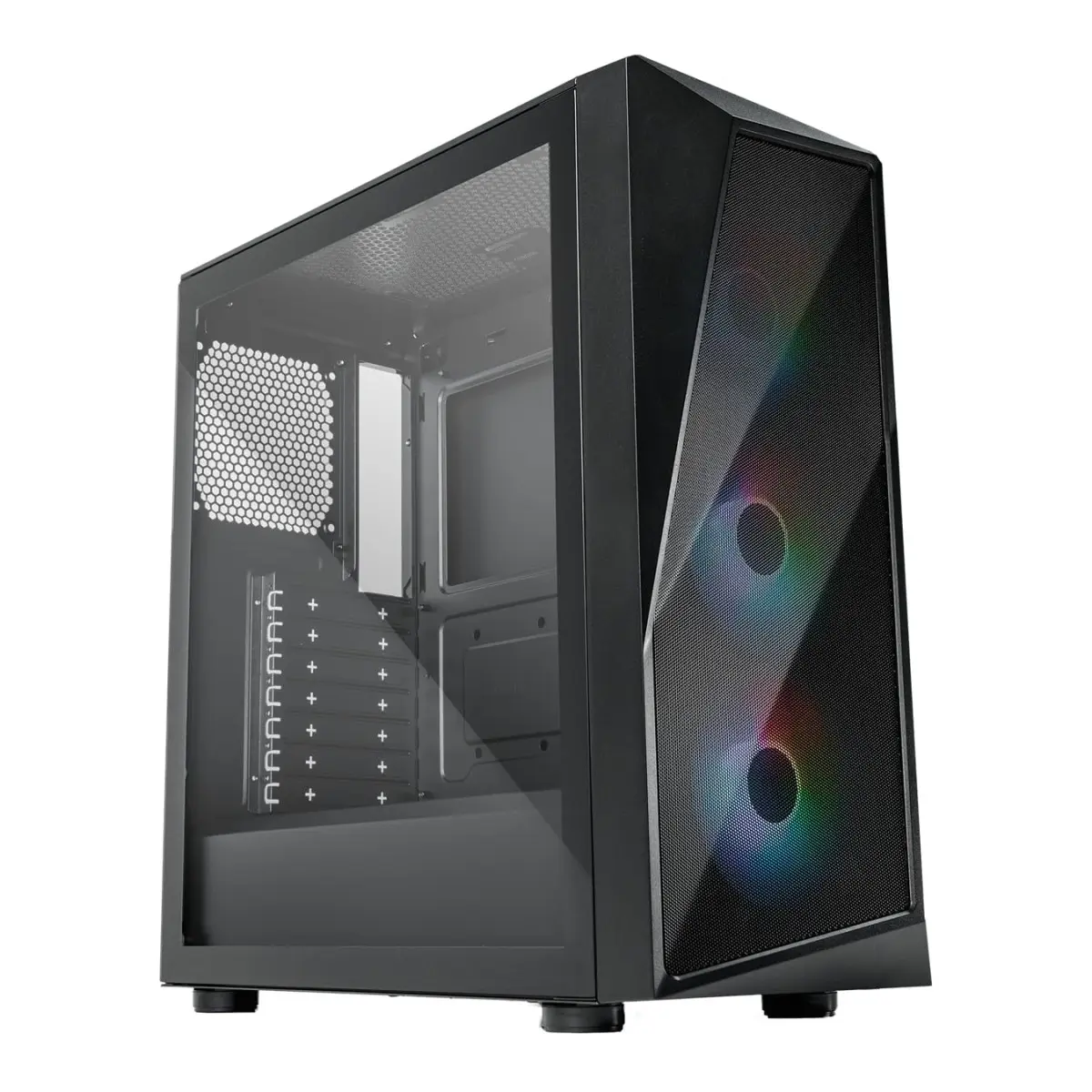 Cooler Master CMP520 Mesh Computer Case - 280mm Radiator Support | High Airflow Case | 3 x 120mm ARGB Fans Pre-Installed | Gaming Case, Black