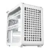 Cooler Master QUBE 500 Flatpack White Small High Airflow Mid-Tower ATX Customizable Gaming PC Case, Tempered Glass, Vertical GPU Mount, USB-C, Carrying Handle, Gem Mini (Q500-WGNN-S00)