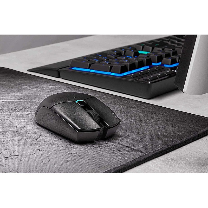 Corsair Katar Pro Wireless, Lightweight FPS/MOBA Bluetooth, Wi-Fi Gaming Mouse with Slipstream Technology, Compact Symmetric Shape, 10000 DPI (Black)