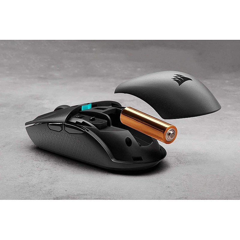 Corsair Katar Pro Wireless, Lightweight FPS/MOBA Bluetooth, Wi-Fi Gaming Mouse with Slipstream Technology, Compact Symmetric Shape, 10000 DPI (Black)