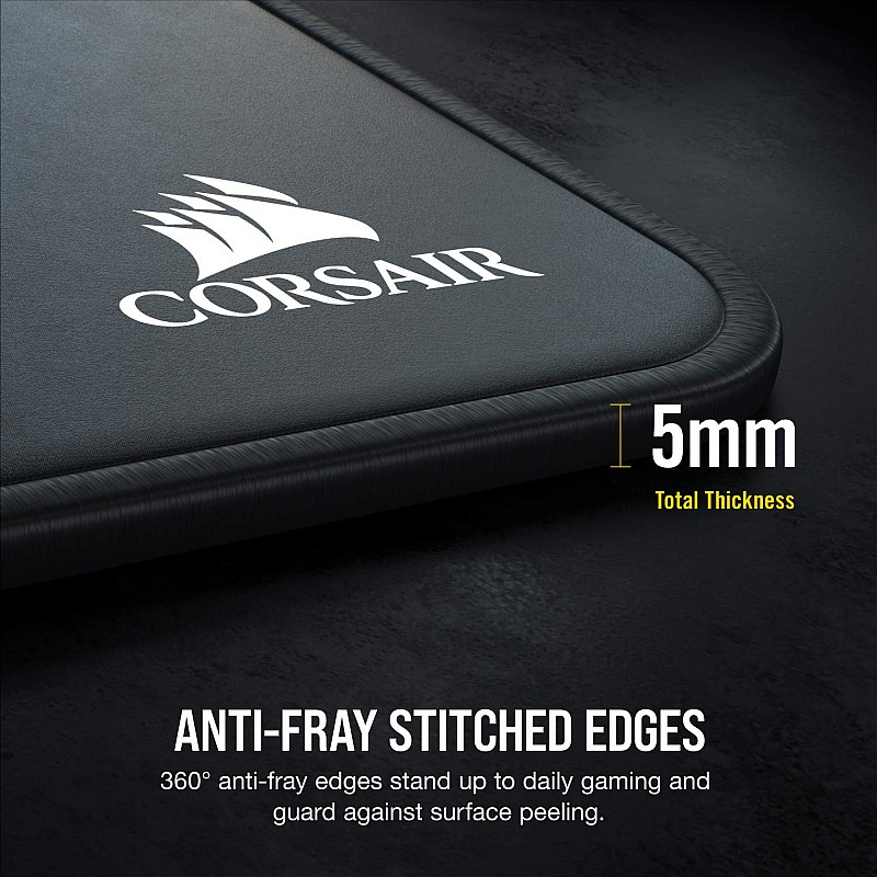 Corsair MM350 Champion Series - Premium Anti-Fray Extra Thick Cloth Gaming Mouse Pad - Designed for Maximum Control – X-Large, Black