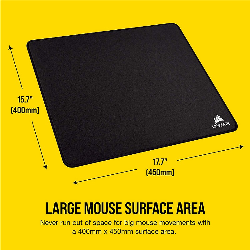 Corsair MM350 Champion Series - Premium Anti-Fray Extra Thick Cloth Gaming Mouse Pad - Designed for Maximum Control – X-Large, Black