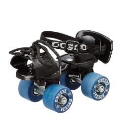 Cosco Tenacity Super Age Group 3-6 Years Quad Roller Skates Size 8-11 UK Blue (Pack of 1+1)