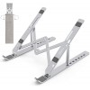 Cosmic Byte Adjustable Aluminum Portable Laptop Rack Stand for Upto 17" laptops, (Dark Grey)