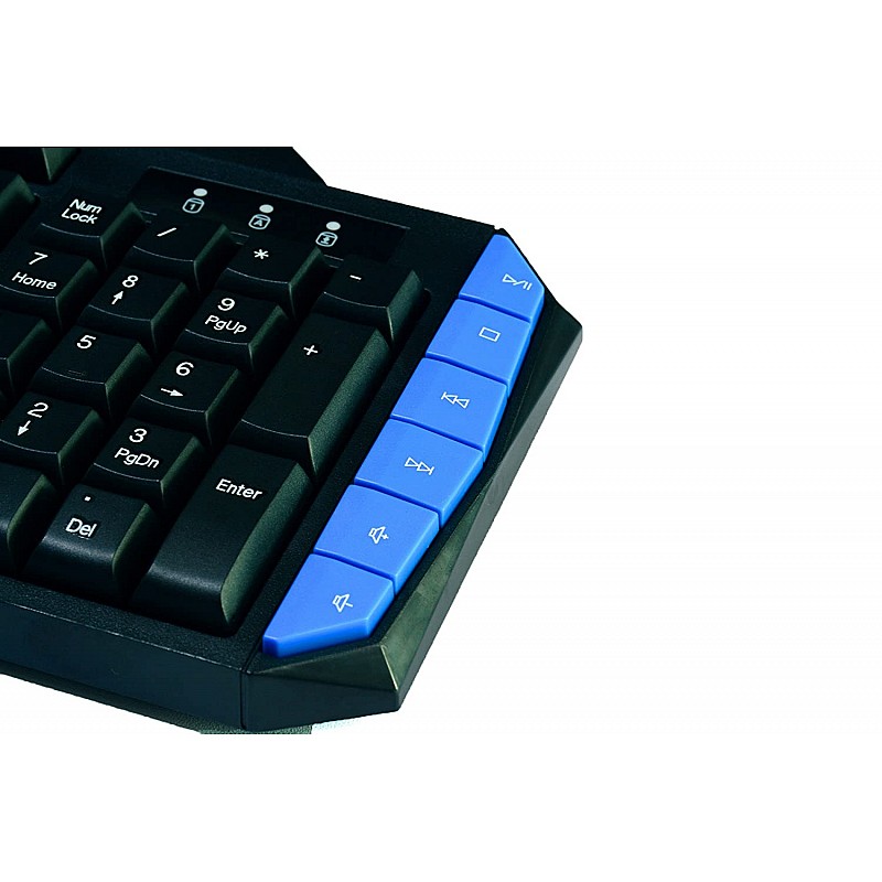 Cosmic Byte CB-GK-01 Vulcanoid Gaming Keyboard, 12 Multimedia Keys, 8 Gaming Keys, Anti-Ghosting