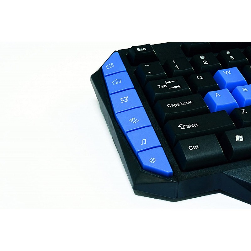 Cosmic Byte CB-GK-01 Vulcanoid Gaming Keyboard, 12 Multimedia Keys, 8 Gaming Keys, Anti-Ghosting