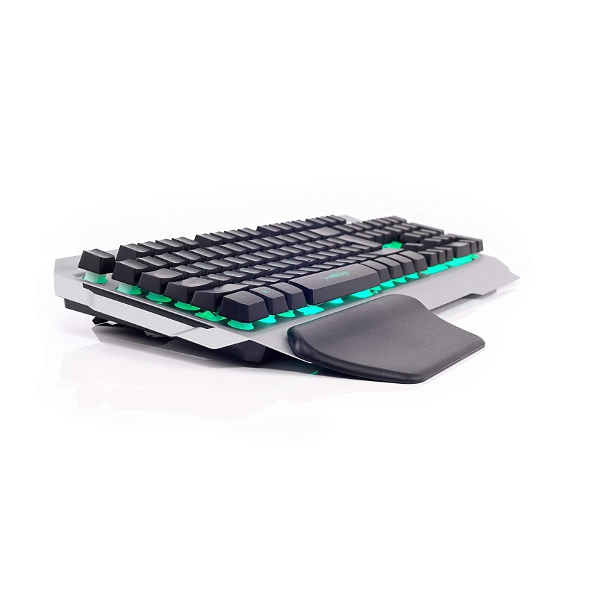 Cosmic Byte CB-GK-06 Galactic Wired Gaming Keyboard with Aluminium Body, 7 Black Silver