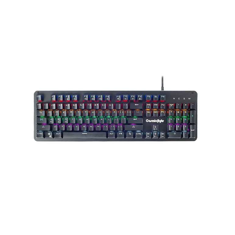 Cosmic Byte CB-GK-12 Neon Rainbow Mechanical Keyboard with Blue Switch Cosmic Byte CB-GK-12 Neon Rainbow Mechanical Keyboard with Blue Switch