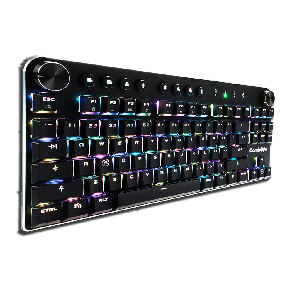 Cosmic Byte CB-GK-19 Sirius Bluetooth and Wired Mechanical Keyboard with Per Key RGB, Outemu Brown Switches (Black)