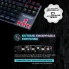 Cosmic Byte CB-GK-26 Pandora TKL Mechanical Keyboard Upgraded with Swappable Outemu Red Switches & Rainbow LED (Black/Grey)