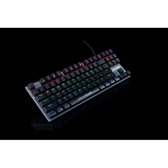 Cosmic Byte CB-GK-26 Pandora TKL Mechanical Keyboard with Outemu Red Switches and Rainbow LED (Black Grey)
