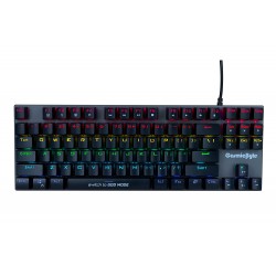 Cosmic Byte CB-GK-26 Pandora TKL Mechanical Keyboard with Outemu Red Switches and Rainbow LED (Black/Grey)
