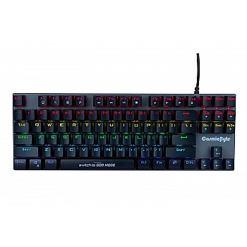 Cosmic Byte CB-GK-26 Pandora TKL Mechanical Keyboard with Outemu Red Switches and Rainbow LED (Black Grey)