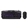 Cosmic Byte Dark Matter Gaming Keyboard and Mouse Combo, 3 Color LED Backlight, Upto 2400 DPI 5 Button LED Mouse (Black)