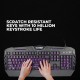 Cosmic Byte Dark Matter Gaming Keyboard and Mouse Combo, 3 Color LED Backlight, Upto 2400 DPI 5 Button LED Mouse (Black)
