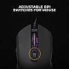 Cosmic Byte Dark Matter Gaming Keyboard and Mouse Combo, 3 Color LED Backlight, Upto 2400 DPI 5 Button LED Mouse (Black)