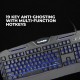 Cosmic Byte Dark Matter Gaming Keyboard and Mouse Combo, 3 Color LED Backlight, Upto 2400 DPI 5 Button LED Mouse (Black)