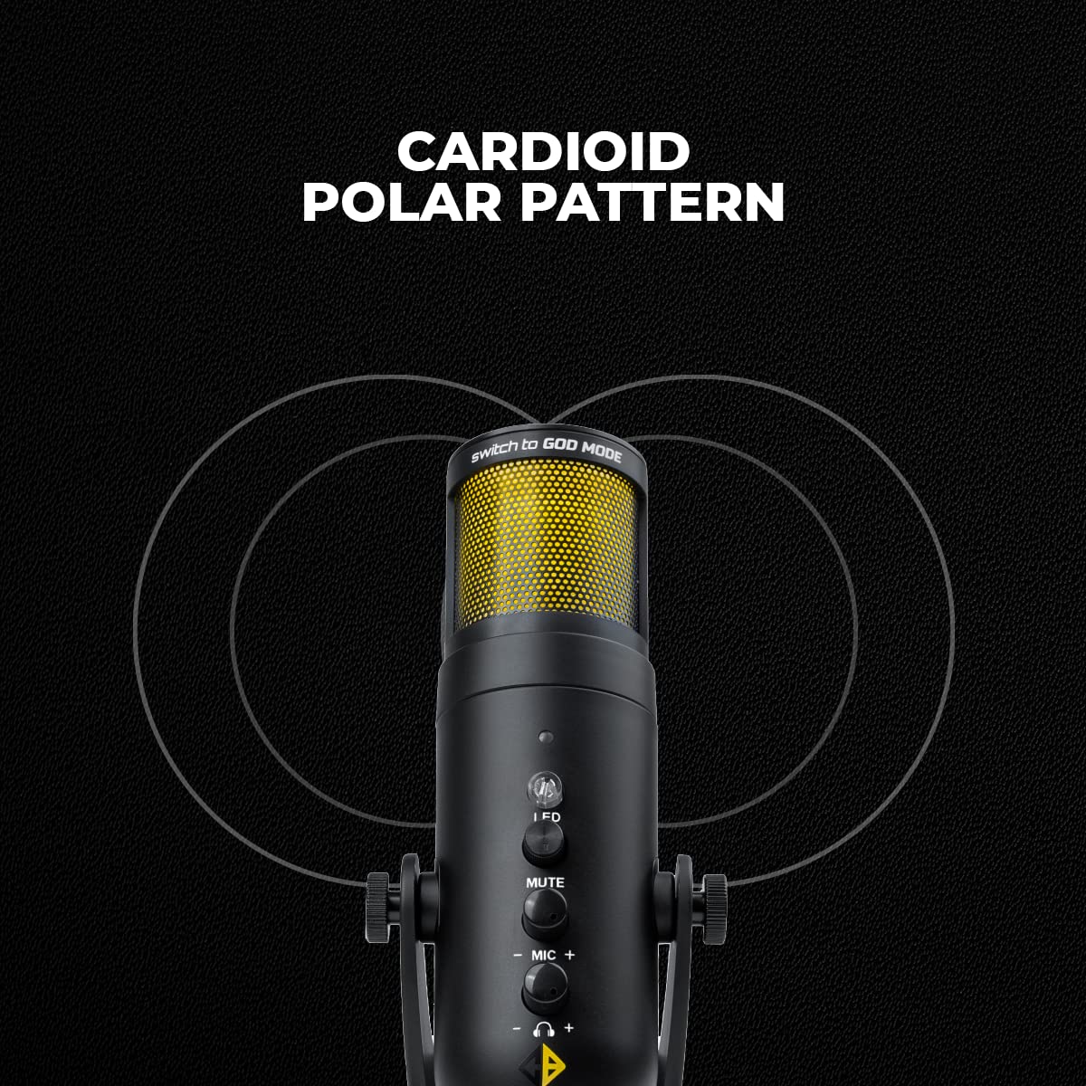 Cosmic Byte Desk Arm Mount with POP Filter for Deimos RGB Microphone, Microphone not Included (Black)