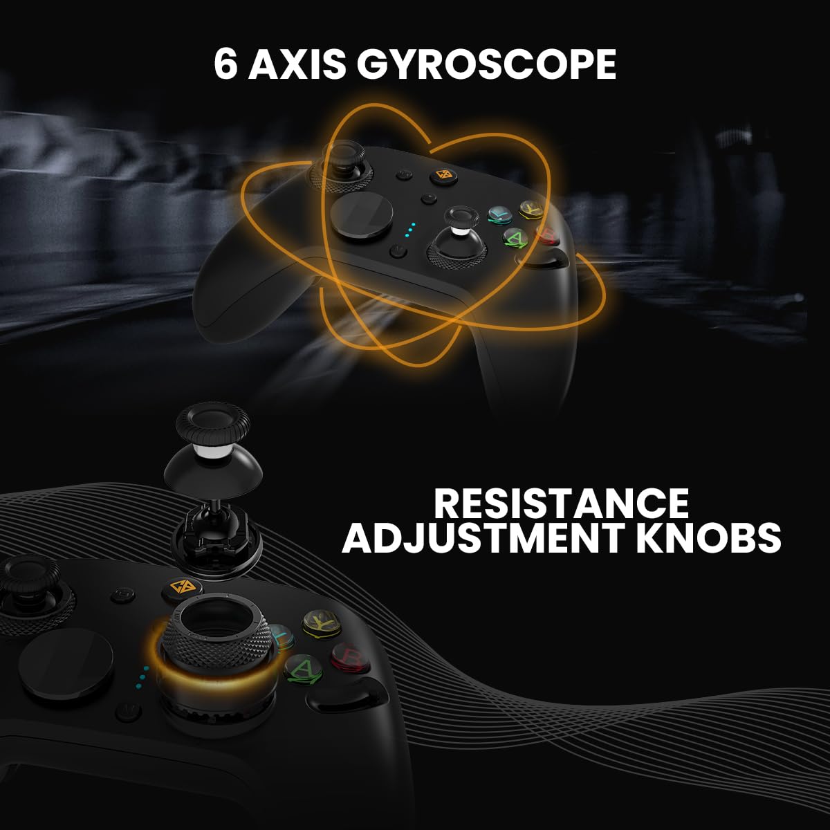 Cosmic Byte Eclipse Tri-Mode Controller | Hall Effect Triggers with Trigger Locks | Adjustable Force TMR Joysticks | 6-Axis Gyro | HD Voice Coil Vibration | Macro Back Buttons | PC/Android/iOS