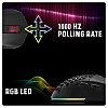 Cosmic Byte Firestorm RGB Wired Gaming Mouse, 67 Grams, 12400DPI, 1000Hz Polling, Pixart 3327 Sensor, 10M Switches, Paracord Cable, Software Support Upgraded PTFE Feet (Black)