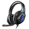 Cosmic Byte GS430 Gaming on-ear wired headphone 7 Color RGB LED with Microphone Black