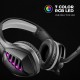 Cosmic Byte GS430 Gaming on-ear wired headphone 7 Color RGB LED with Microphone(Grey)