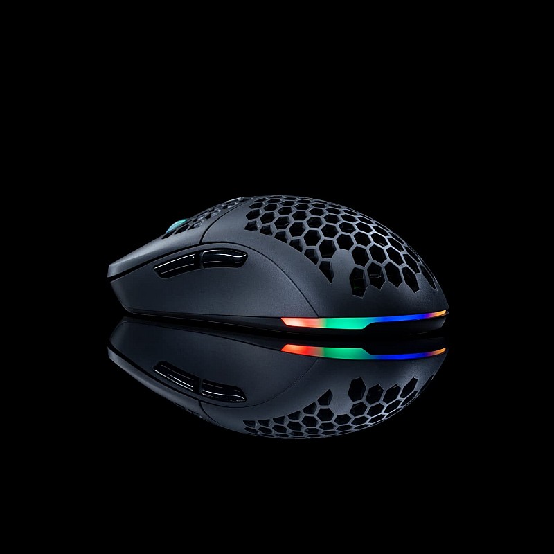 Cosmic Byte Kilonova 3335IC Wireless + Wired Dual Mode RGB Gaming Mouse with Pixart 3335 Sensor Black