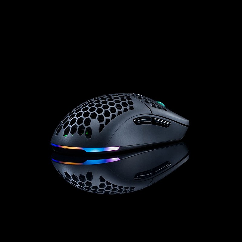 Cosmic Byte Kilonova 3335IC Wireless + Wired Dual Mode RGB Gaming Mouse with Pixart 3335 Sensor Black