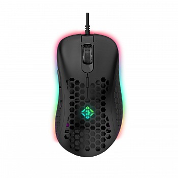 Cosmic Byte Spectrum RGB Wired Gaming Mouse, 66grams, 12800DPI, 1000Hz Polling, 10M Switches, Software Support (Black)