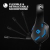 Cosmic Byte Stardust Wired On Ear Headphones with Mic Flexible for PS4, Xbox One, Laptop, PC, iPhone and Android Phones (Black,Blue)