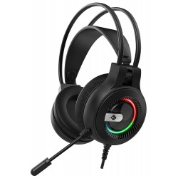 Cosmic Byte Titania RGB Gaming Headset with Flexible Microphone with Separate Audio and Mic Jack (Black)
